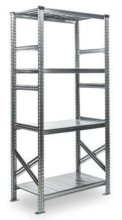 Metalowy regał standardowy półkowy SUPER wysokość 1576 mm, głębokość 800 mm (różne warianty) - 3