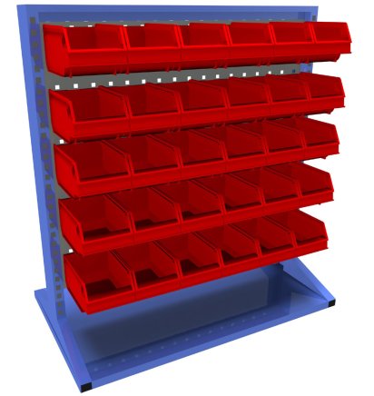 Stacjonarny panel dwustronny z wyposażeniem PSZ_21_A_VAR_6 - 1