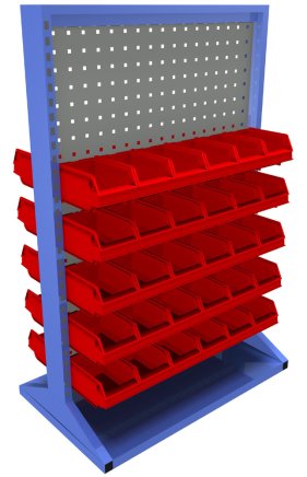 Stacjonarny panel dwustronny z wyposażeniem PSZ_22_A_VAR_6 - 1