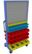 Mobilny panel dwustronny z wyposażeniem PSZ_23_B_VAR_6