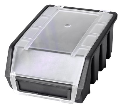 Pojemnik plastikowy Ergobox 2 Plus - kolor czarny - 1
