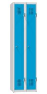 Szafa metalowa z dwojgiem drzwi XS82-18 RAL 7035/5012 - 1