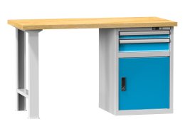 Stół warsztatowy serii D, szerokość 1500, głębokość 700 lub 800, wysokość 880 lub 890 mm