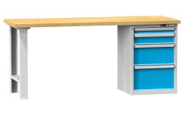 Stoły warsztatowe serii F, szerokość 2000, głębokość 700 lub 800, wysokość 880 lub 890 mm (6 modeli)