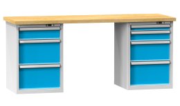 Stoły warsztatowe serii N, szerokość 1500, głębokość 700 lub 800, wysokość 880 lub 890 mm (6 modeli)
