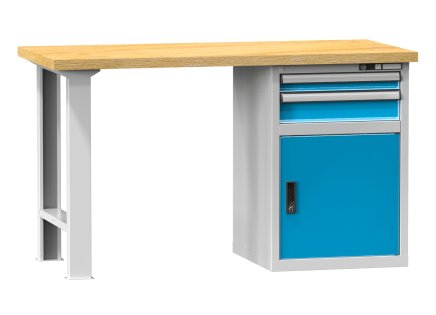 Stół warsztatowy serii D, szerokość 1500, głębokość 700 lub 800, wysokość 880 lub 890 mm - 1
