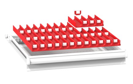 Plastikowa przegroda do szuflad ZA 27 x 27D - 1