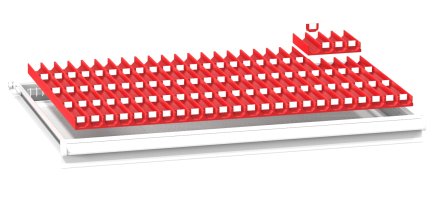 Plastikowe przegródki do szuflad ZG 54 x 36D - 1