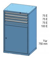 Szafka z szufladami ZD 120-1 - 3