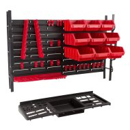 Panel z tworzywa sztucznego Fixing Wall Max z uchwytami na narzędzia i Ergoboxami Z218265PG001