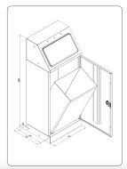 Kosz na odpady sortowane FD 45 - 2