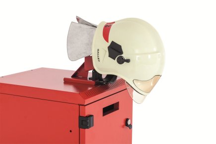 Odchylany uchwyt na kask, kolor RAL 3000 - 4