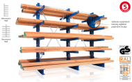 Dwustronny regał konsolowy MULTISTRONG M – wersja standardowa 75148 - 2