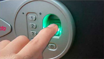 Sejf na odciski palców meblowy typ Tecna 410 - 1