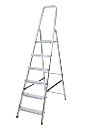 Drabina aluminiowa 6-stopniowa (łącznie z platformą) DR(150)ALD-6 - 1