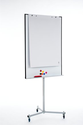 Flipchart Aveli, mobilny, z wysuwanymi szynami - 2