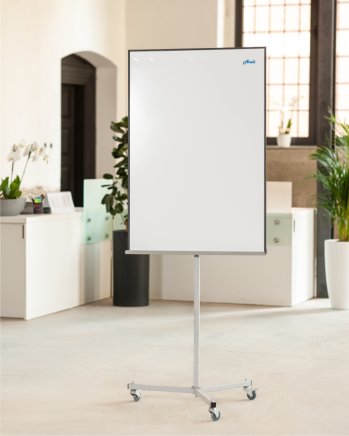 Flipchart Aveli, mobilny, z wysuwanymi szynami - 5