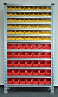 Regał metalowy z plastikowymi pojemnikami 1972 x 1124 x 330 mm 877851009_VAR_3 - 1
