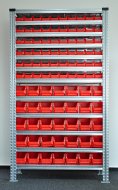 Regał metalowy z plastikowymi pojemnikami 1972 x 1124 x 330 mm 877851009_VAR_4 - 1
