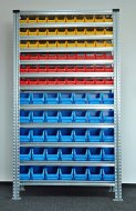 Regał metalowy z plastikowymi pojemnikami 1972 x 1124 x 330 mm 877851009_VAR_6