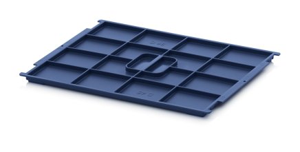 Pokrywa plastikowa do skrzynki R-KLT 400 x 300 mm - R-KLT-D 45 - 1