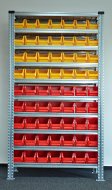 Regał metalowy z plastikowymi pojemnikami 1972 x 1124 x 330 mm 877851018_VAR_6 - 1