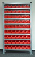 Regał metalowy z plastikowymi pojemnikami 1972 x 1124 x 330 mm 877851018_VAR_2 - 1