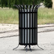 Metalowy kosz na śmieci zewnętrzny 70L Hrábe 1035 - 1