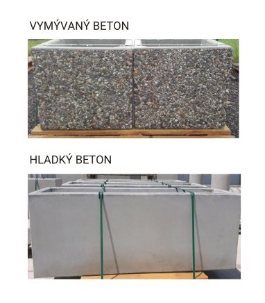 Donice betonowe prostokątne (4 modele) - 2
