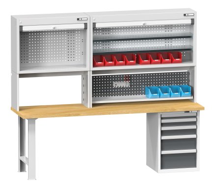 Nadbudowa szafkowa stołu roboczego 1000 mm - 2