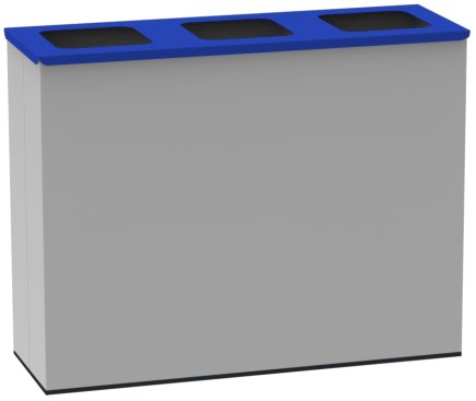 Metalowy kosz na śmieci KOS 1294 komplet - 2