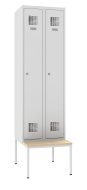 Szafa metalowa Sum 320 W z ławką P321 W