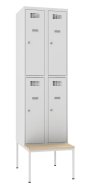Szafka pracownicza BHP Sus 322 W z ławką P321 W