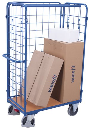 Wózek paczkowy 3 ściany z siatki sw-800.306 - 2