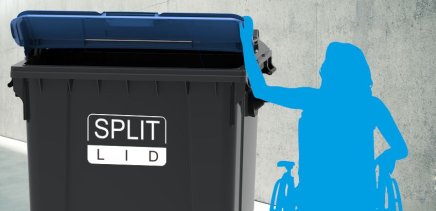 Plastikowy pojemnik na odpady SPLIT LID - 4