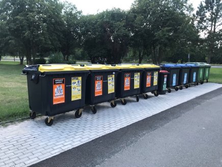 Plastikowy pojemnik na odpady SPLIT LID - 5