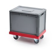Wózek typu HL do transportu skrzynek i pojemników - 4 koła skrętne - 4