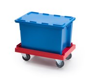 Wózek typu HL do transportu skrzynek i pojemników - 4 koła skrętne - 5