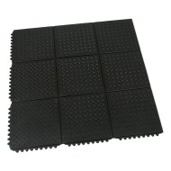 Gumowa modułowa mata przeciwzmęczeniowa Diamond Plate Tile