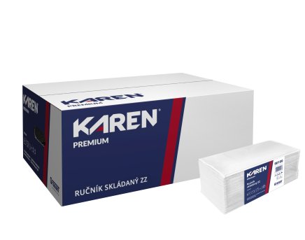 Ręczniki papierowe Karen ZZ 3000 Premium E 20 x 150 sztuk - 1