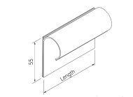 Uchwyt na etykiety LH-5010CL, 100 x 55 mm - 2