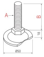 Stopka gwintowana typu AD-5010MSM - 2