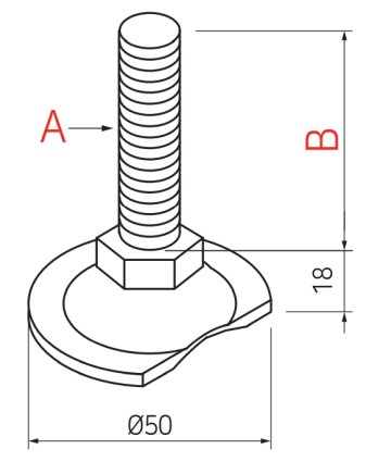 Stopka gwintowana typu AD-5010MSM - 2