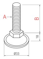 Stopka gwintowana typu AD-3010MSM - 2