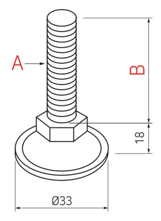 Stopka gwintowana typu AD-3010MSM - 2
