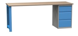 Stół warsztatowy z kontenerkiem SD42133 2100 mm