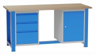 Stół warsztatowy z kontenerkami SD41723