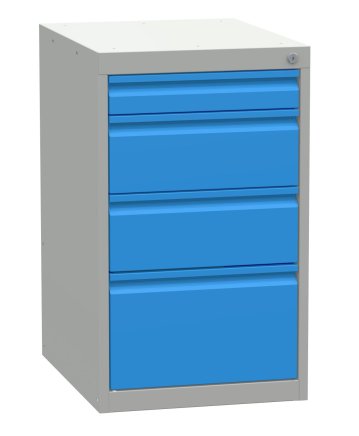 Podstawowy kontener warsztatowy - 4x szuflada - 1