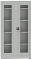 Metalowa szafka na dokumenty z drzwiami ze szkła plexi C2974H1 - 1