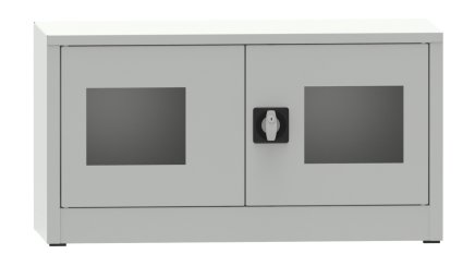 Szafka na dokumenty z drzwiami przeszklonymi plexi C3961 - 1